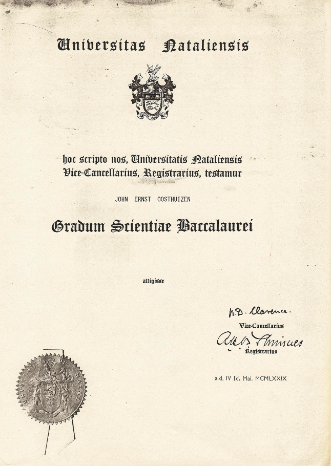 BSc certificate preview